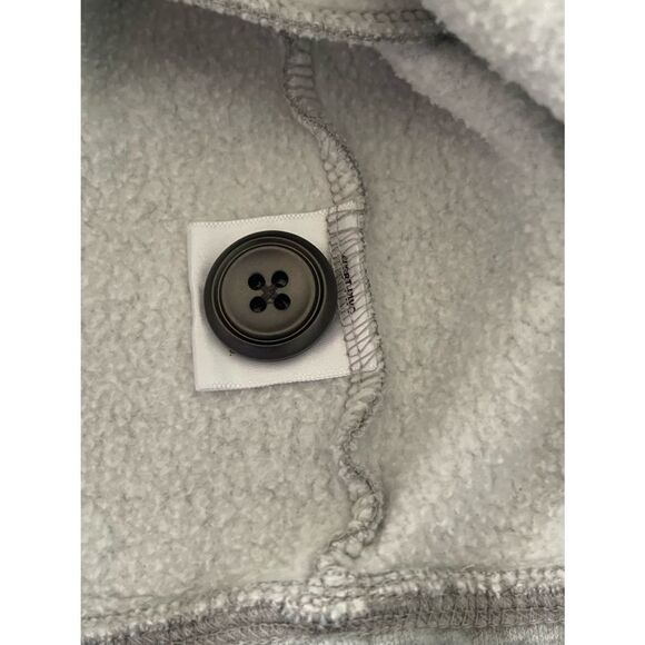 LAURA SCOTT BUTTON FRONT COZY JACKET GRAY - Picture 5 of 5